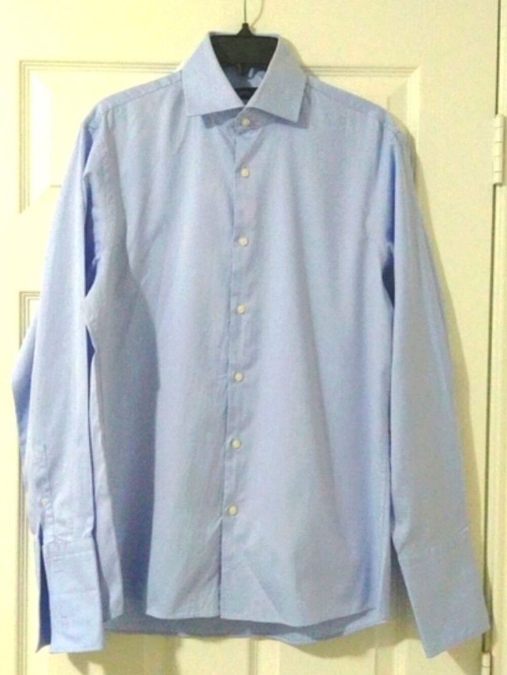 Hugo Boss Light Blue Men's Regular Fit Two - Ply Classic Dress Shirt